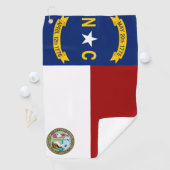 ノースカロライナ旗 ゴルフタオル (インサイチュ)