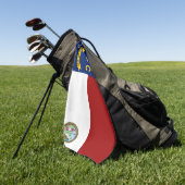 ノースカロライナ旗 ゴルフタオル (グリーン)