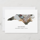 ノースカロライナ日付写真カードの保存 セーブザデート (正面)