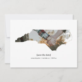 ノースカロライナ日付写真カードの保存 セーブザデート