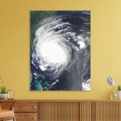 ノースカロライナ沿岸のハリケーン・アールの放牧 キャンバスプリント (インサイチュ (リビング))
