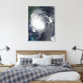 ノースカロライナ沿岸のハリケーン・アールの放牧 キャンバスプリント (インサイチュ (寝室))