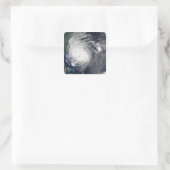 ノースカロライナ沿岸のハリケーン・アールの放牧 スクエアシール (バッグ)