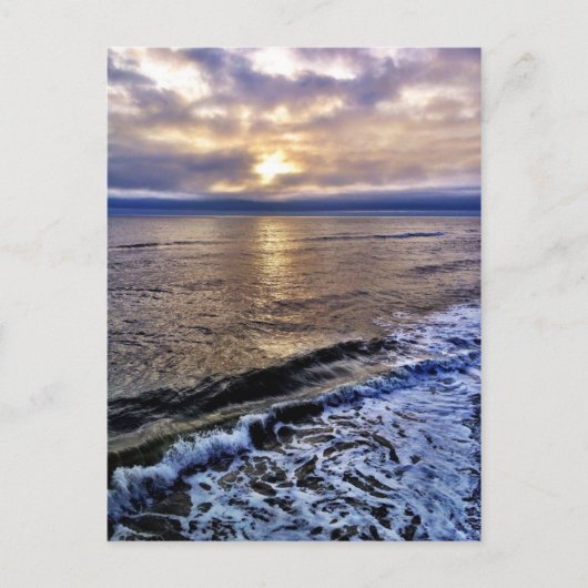 ノースカロライナ沿岸の端の日の出 ポストカード (正面)