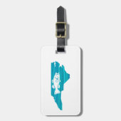 ノースカロライナ波魚釣り ラゲッジタグ (正面縦)