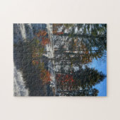 ノースカロライナ滝ハイ滝写真 ジグソーパズル (横)