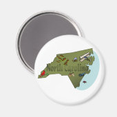 ノースカロライナ磁石 マグネット (正面/裏面)