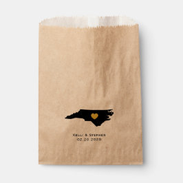 ノースカロライナ結婚式の引き出物トリートサックス抱き枕 フェイバーバッグ