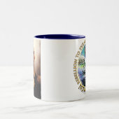 ノースカロライナ茶パーティージョージワシントンマグ ツートーンマグカップ (中央)