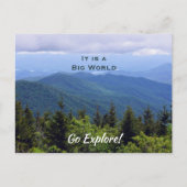 ノースカロライナ青い尾根の山のはがき ポストカード (正面)