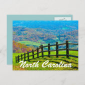 ノースカロライナ青の尾根パークウェイ ポストカード (正面/裏面)