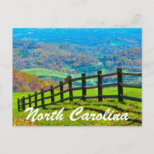 ノースカロライナ青の尾根パークウェイ ポストカード (正面)