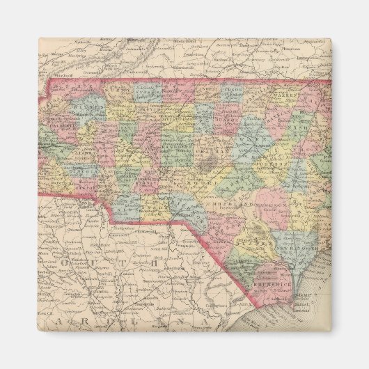 ノースカロライナ8 マグネット (正面)