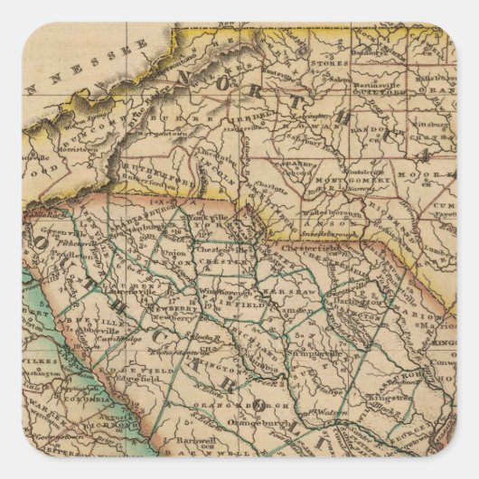 ノースカロライナ、サウスカロライナ、ジョージア スクエアシール (正面)