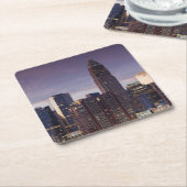 ノースカロライナ、シャーロット、高所 スクエアペーパーコースター (アングル)