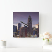 ノースカロライナ、シャーロット、高所 スクエア壁時計 (ホーム)