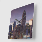 ノースカロライナ、シャーロット、高所 スクエア壁時計 (傾斜)