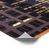 ノースカロライナ、シャーロット、高架ビュー ポスター (角)