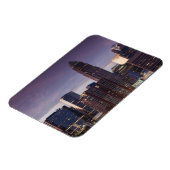 ノースカロライナ、シャーロット、高架ビュー マグネット (左側)