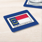 ノースカロライナ スクエアペーパーコースター (アングル)