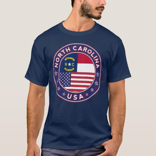 ノースカロライナ、ノースカロライナTシャツ、リーギング Tシャツ (正面)