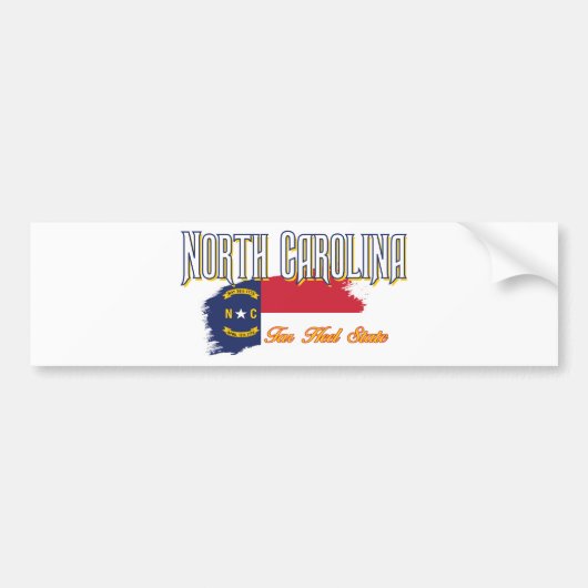 ノースカロライナ バンパーステッカー (正面)