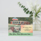 ノースカロライナ、ビルズバーベキューハウス、サンフォード ポストカード (スタンド正面)