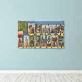 ノースカロライナ(州首都/花) キャンバスプリント (インサイチュ (ウッドフロア))