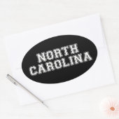 ノースカロライナ 楕円形シール (封筒)
