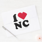 ノースカロライナ – "私は愛NC" "私はノースカロリンが大好き ラウンドシール (封筒)