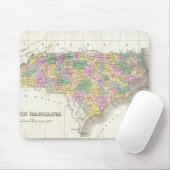 ノースカロライナ(1827年)のヴィンテージの地図 マウスパッド (マウス)