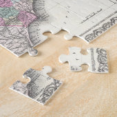 ノースカロライナ(1855年)のヴィンテージの地図 ジグソーパズル (側面)