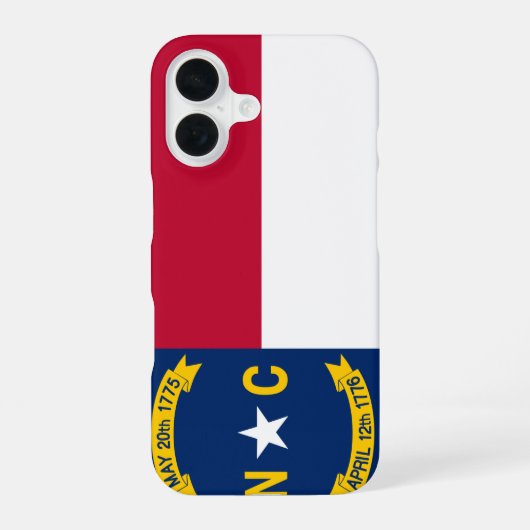 ノースカロライナ iPhone 16ケース (裏面)