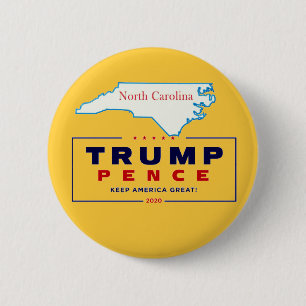 ノースカロライナ（Trump Pence 2020用） 缶バッジ