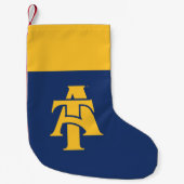 ノースカロライナA&T州大学 |ロゴ2 スモールクリスマスストッキング (正面)