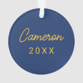 ノースカロライナA&T州大学 |ロゴ オーナメント (裏面)