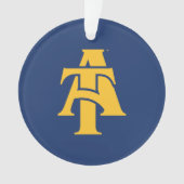 ノースカロライナA&T州大学 |ロゴ オーナメント (正面)