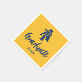 ノースカロライナA&T州大学 |ロゴ スタンダードカクテルナプキン (角)