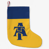 ノースカロライナA&T州大学 |ロゴ スモールクリスマスストッキング (正面)