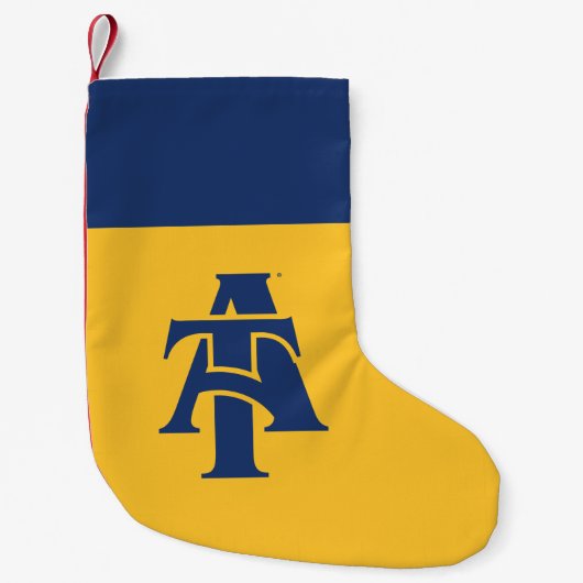 ノースカロライナA&T州大学 |ロゴ スモールクリスマスストッキング (正面)