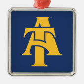 ノースカロライナA&T州大学 |ロゴ メタルオーナメント (正面)