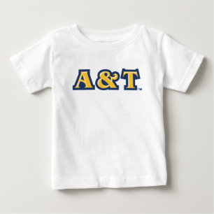 ノースカロライナA&T州大学 ワードマーク(&T) ベビーTシャツ