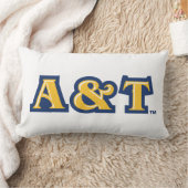 ノースカロライナA&T州大学 |ワードマーク(&T) ランバークッション (ブランケット)