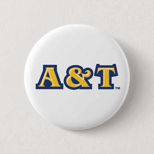 ノースカロライナA&T州大学 |ワードマーク(&T) 缶バッジ (正面)