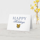 ノースカロライナA&T州立大学 | ブルドッグの顔 カード (黄色い花)