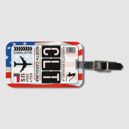 ノースカロライナCLTラゲージタグ ラゲッジタグ