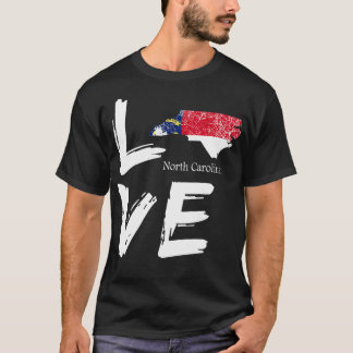 ノースカロライナNCお土産ラブ動揺して州 Tシャツ