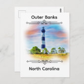 ノースカロライナTシャツ外銀 ポストカード (正面/裏面)