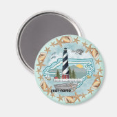 ノースカロリーナシェルズライトハウス マグネット (正面/裏面)