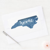 ノースカロリーナホームウッドグレイン 長方形シール (封筒)